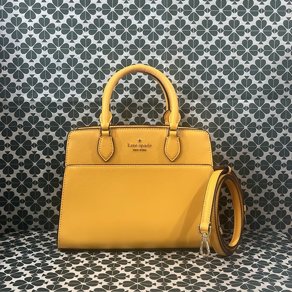 ♠️kate spade Madison Saffiano Small Satchel, Daffodil NWT - Picture 6 of 13